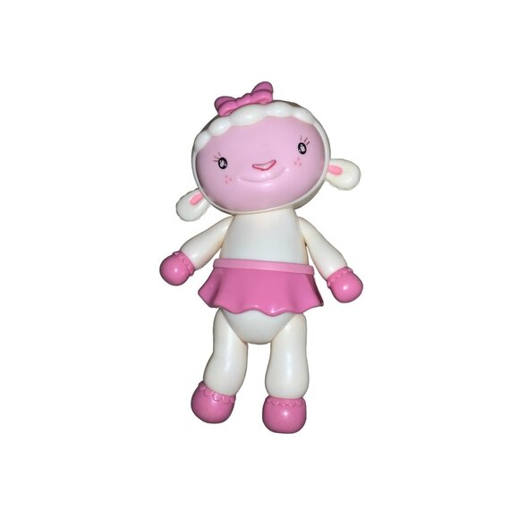 Disney Doc McStuffins Lambie 7 Inch Plastic Poseable Lamb Toy Figure - Picture 13 of 16
